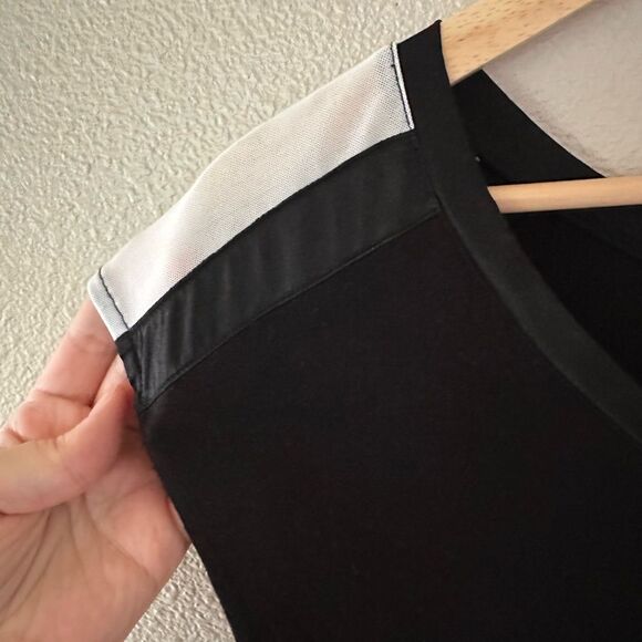 Blanc Noir V Neck Tank Cinch Waist Jersey Knit Mini Dress Size M - Picture 2 of 9